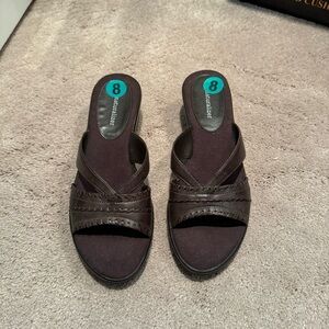 Brown Naturalizer Low Wedge Sandal